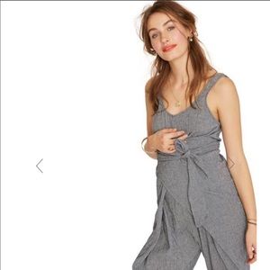 Hatch Maternity Wrap-around Jumpsuit